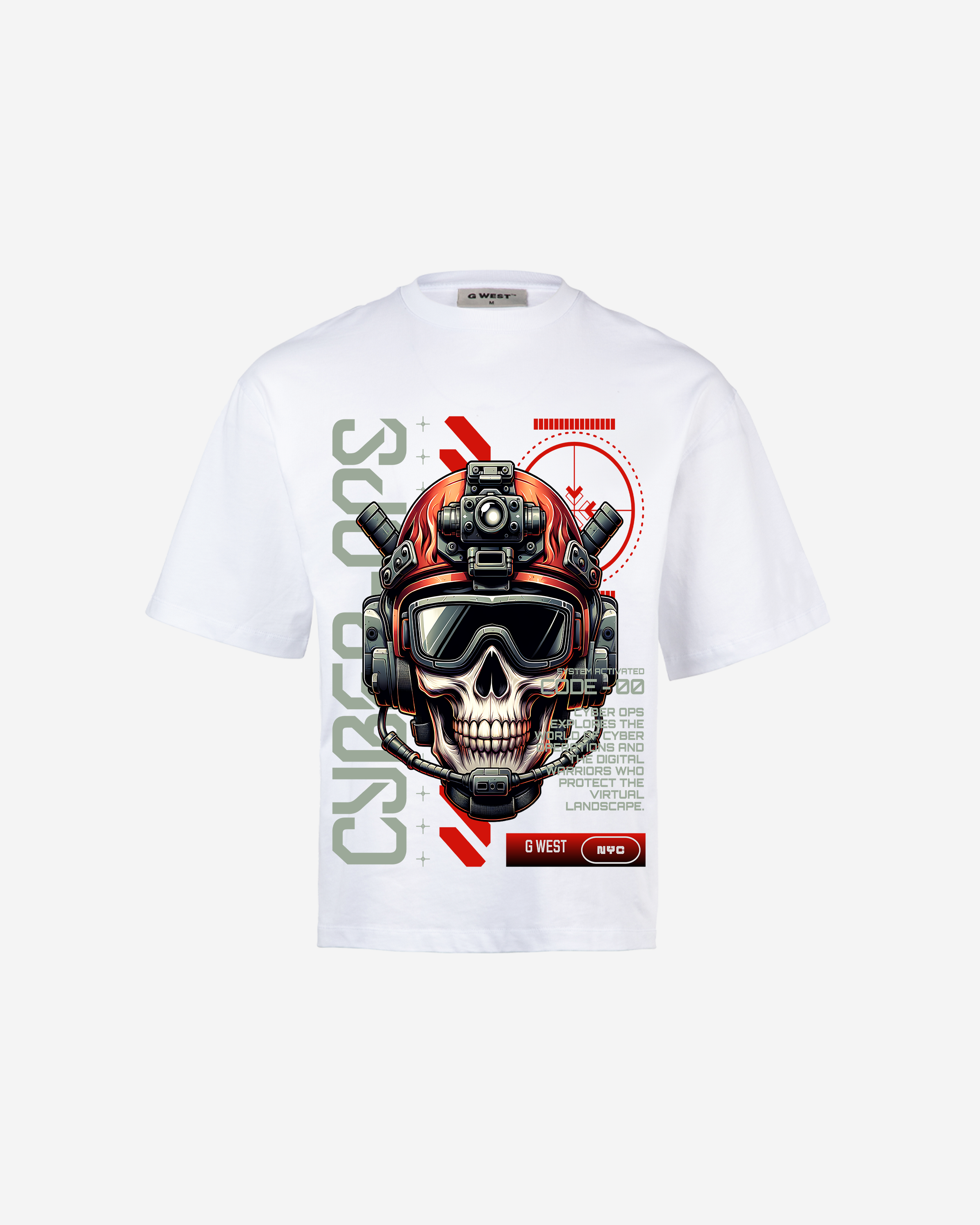 G WEST CYBER OVERSIZED T-Shirt Mens G West