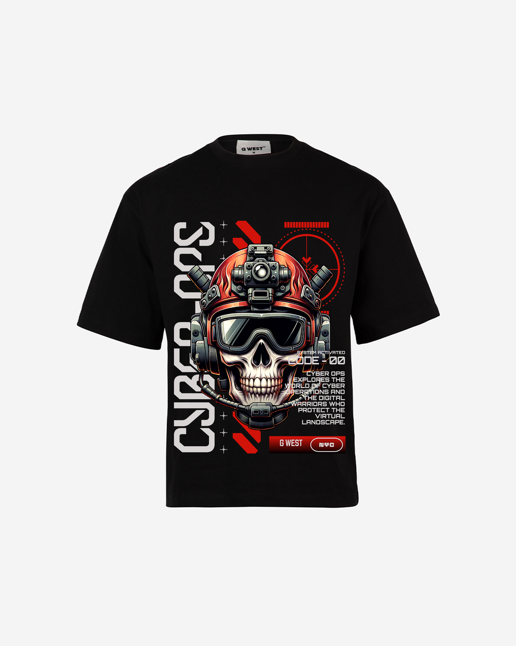 G WEST CYBER OVERSIZED T-Shirt Mens G West