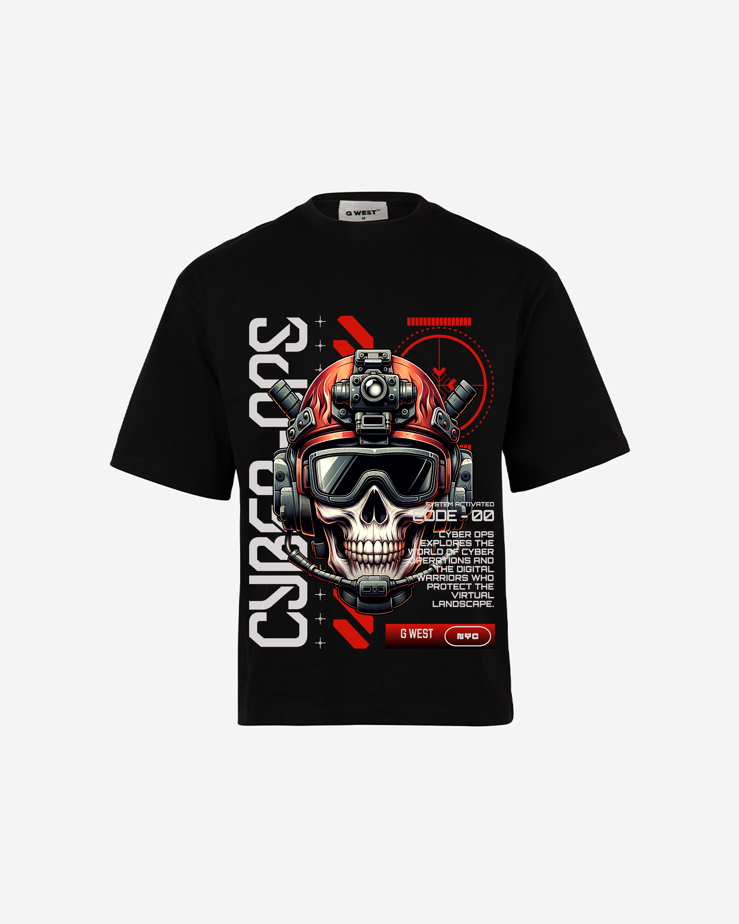 G WEST CYBER OVERSIZED T-Shirt Mens G West
