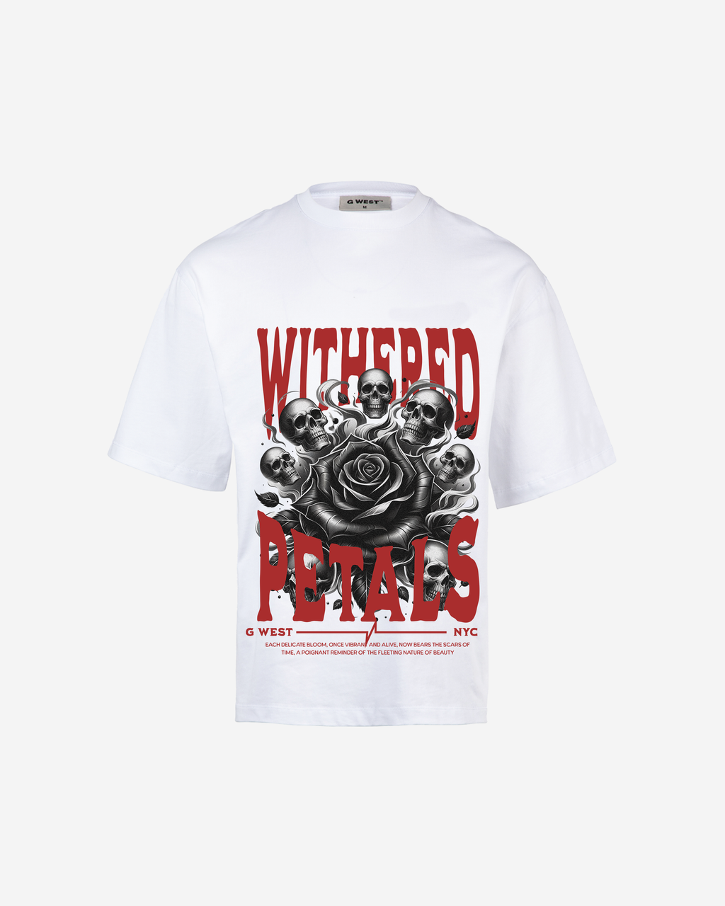G WEST WITHERED PETALS OVERSIZED T-Shirt Mens G West