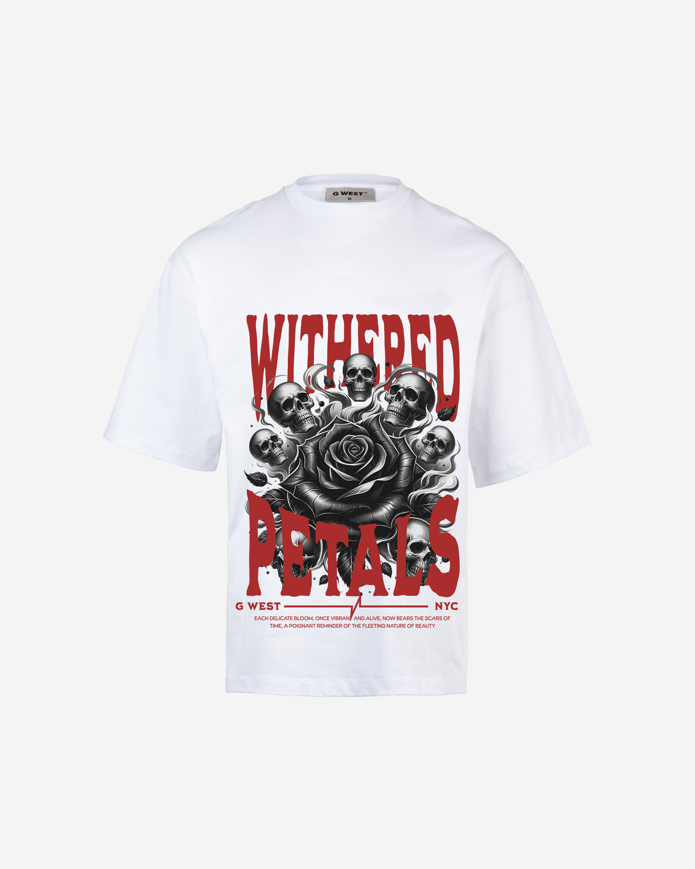G WEST WITHERED PETALS OVERSIZED T-Shirt Mens G West