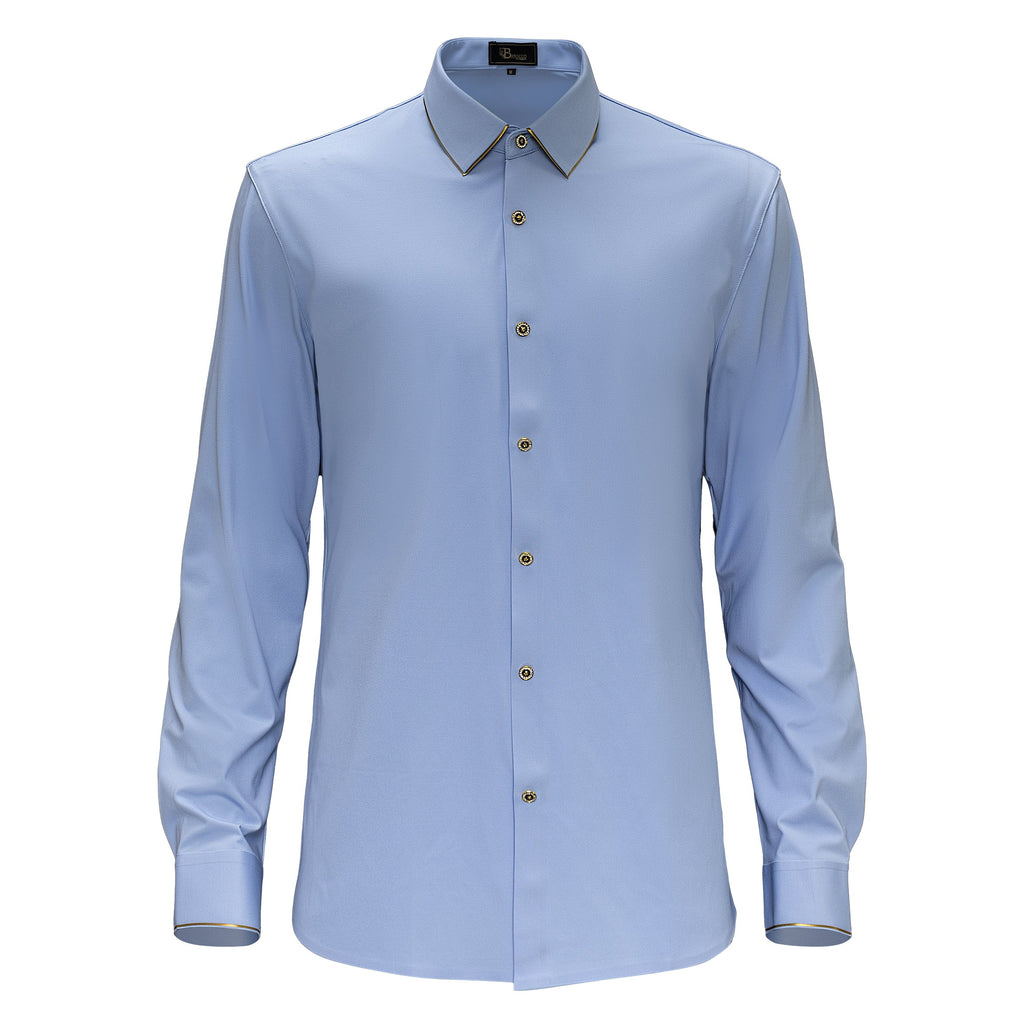 Imperial Essence Button-Up Shirt LIGHT BLUE