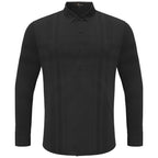 Noble Knight Plaid Button-Up BLACK