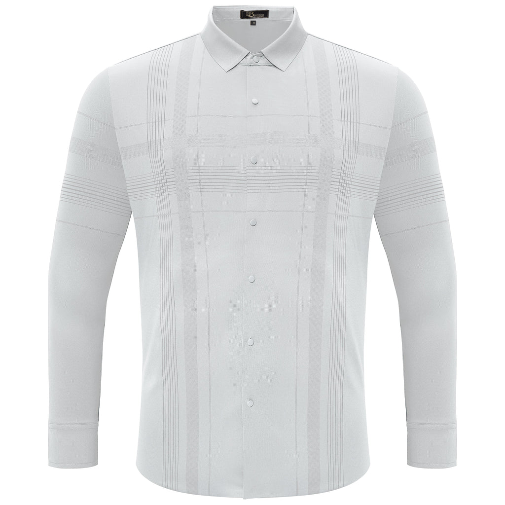 Noble Knight Plaid Button-Up WHITE