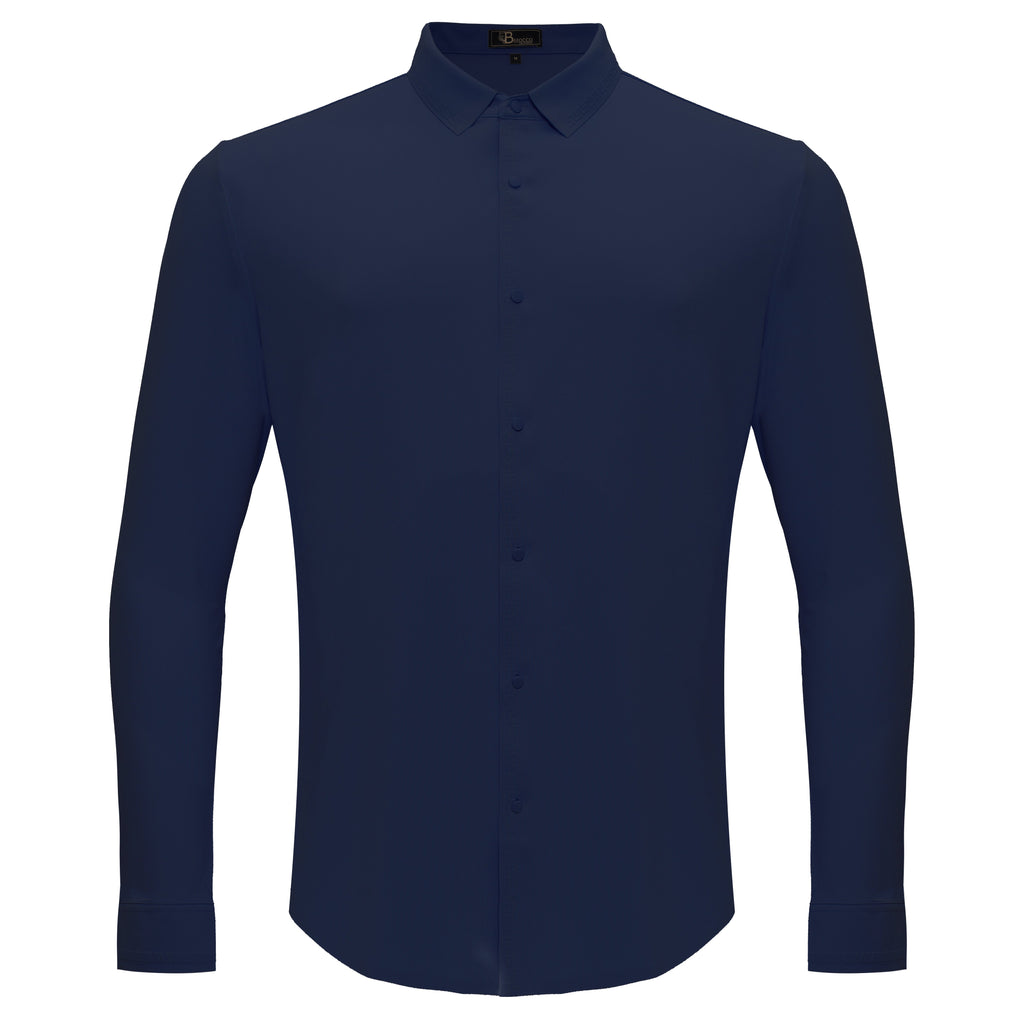 Olympic Victory Button-Up Shirt DARK BLUE