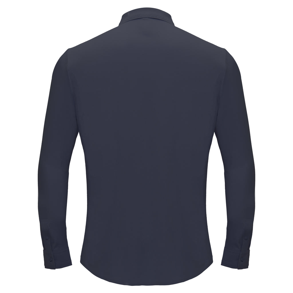 Olympic Victory Button-Up Shirt GREY BLUE