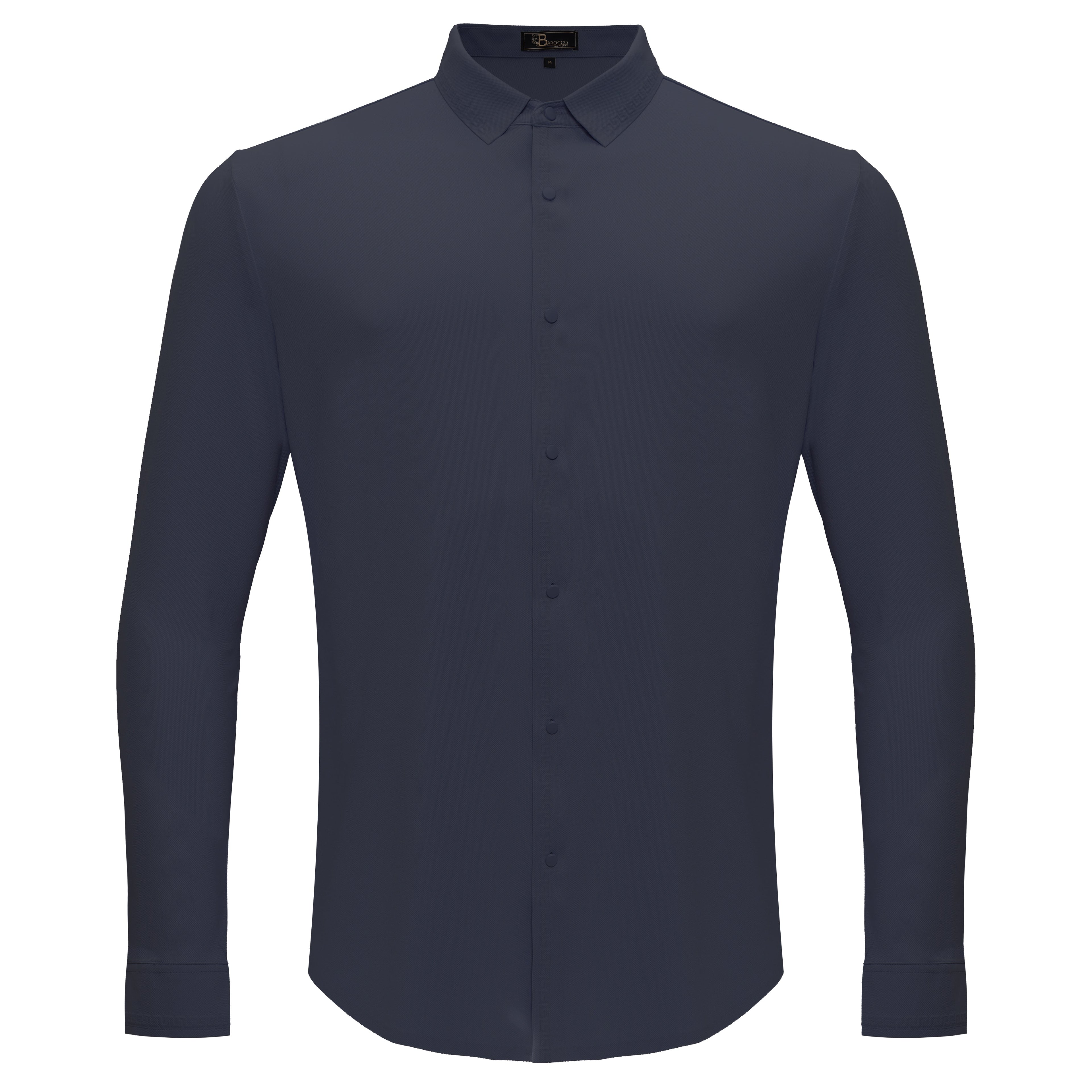 Olympic Victory Button-Up Shirt GREY BLUE