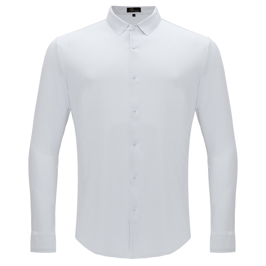 Olympic Victory Button-Up Shirt WHITE