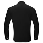 Climbing Heights Rhinestone Button-Up Shirt BLACK