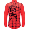 Bronco Edge Button-Up Shirt RED