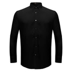 Silver Sophistication Button-Up Shirt BLACK