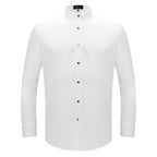 Silver Sophistication Button-Up Shirt WHITE