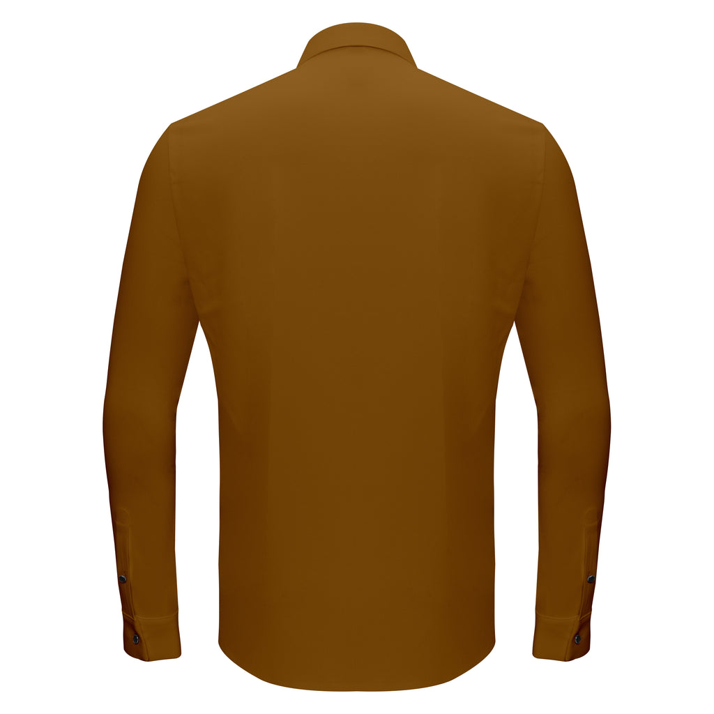 Silver Sophistication Button-Up Shirt KHAKI