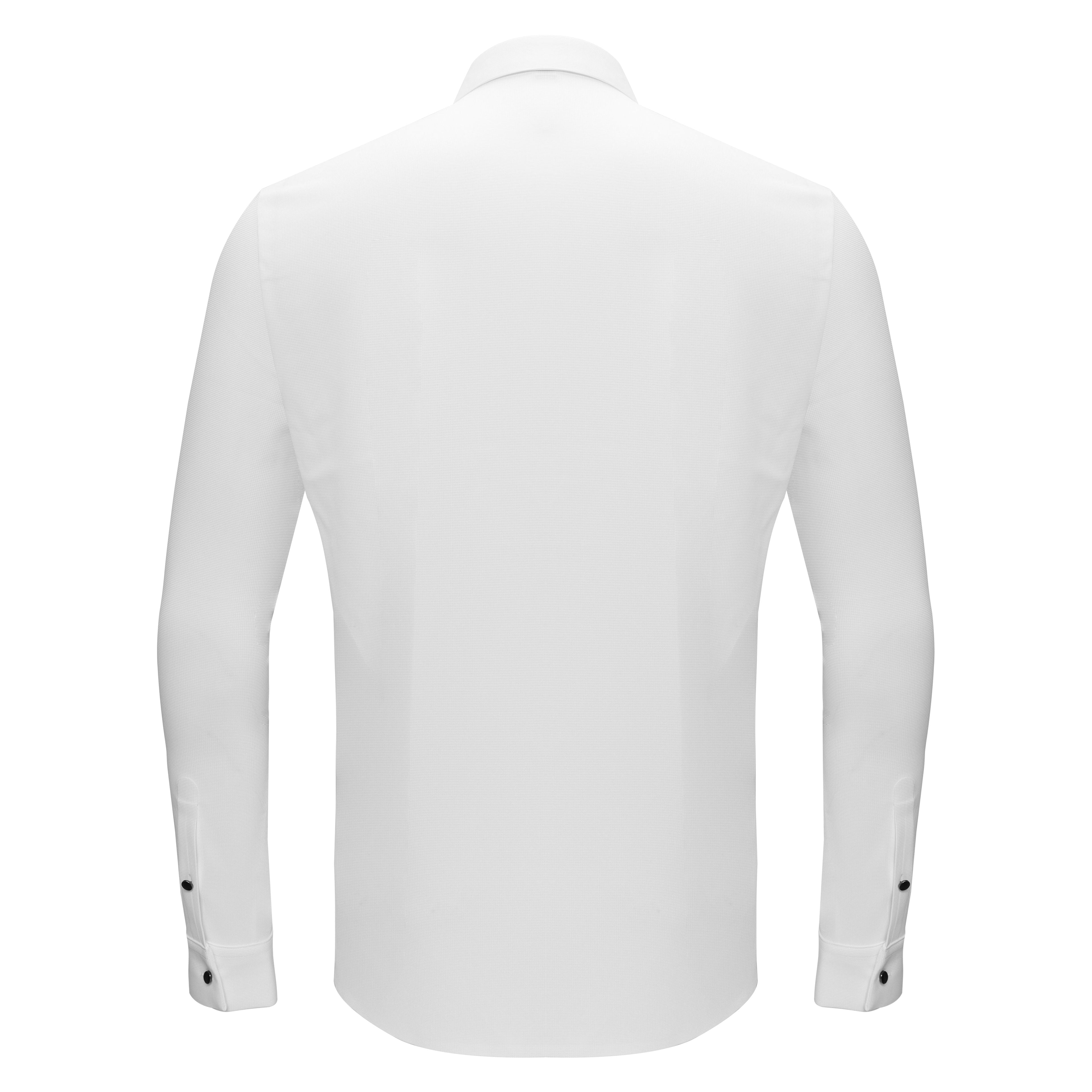 Silver Sophistication Button-Up Shirt WHITE