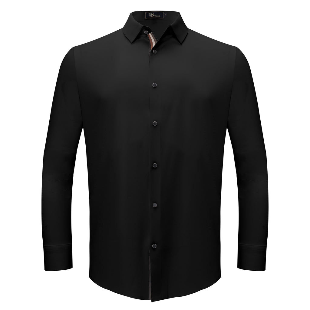 Power Move Button-Up Shirt BLACK