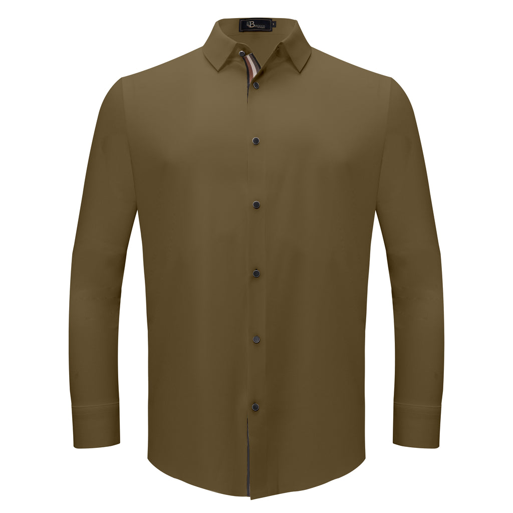 Power Move Button-Up Shirt KHAKI
