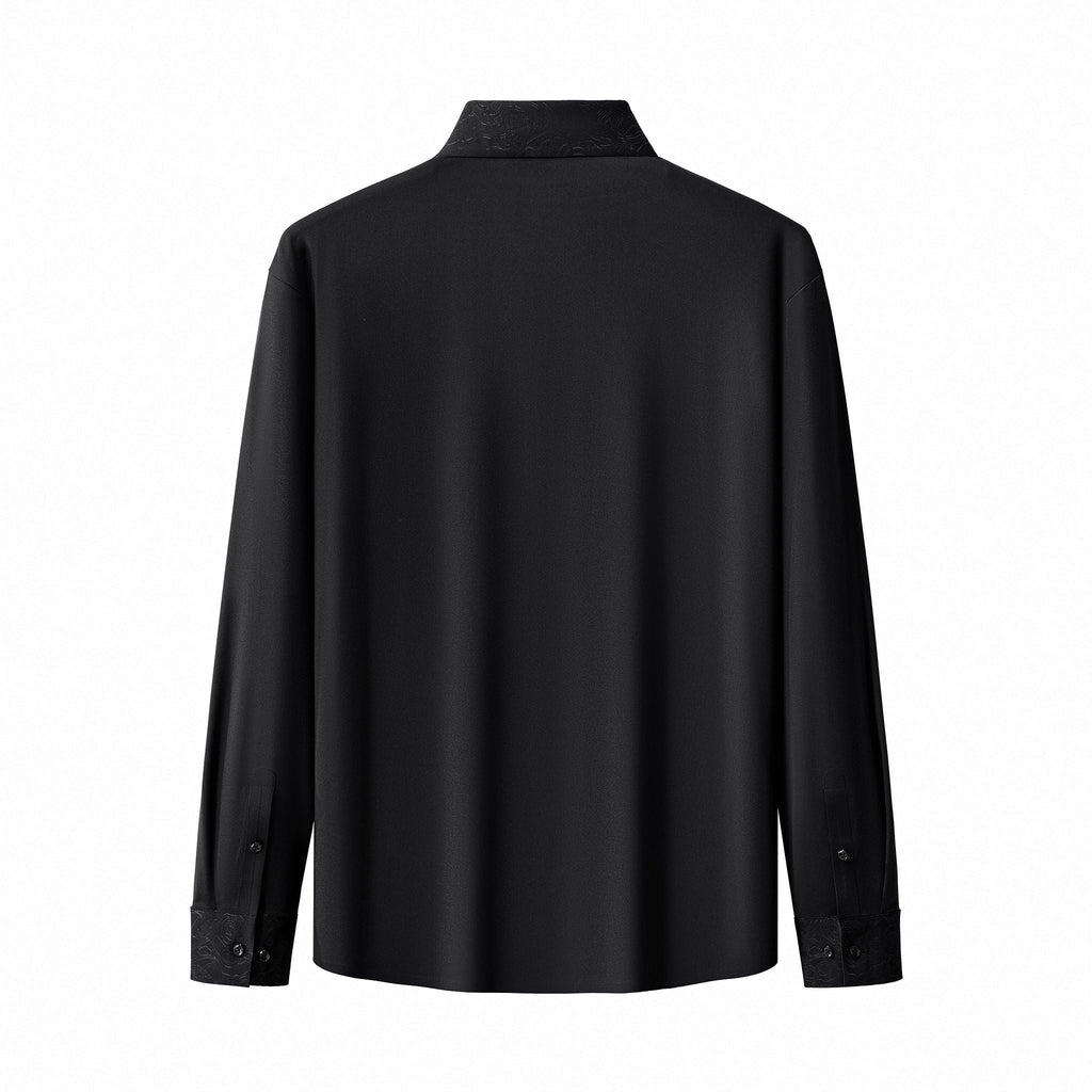 Rose Éclat Emboss Shirt BLACK