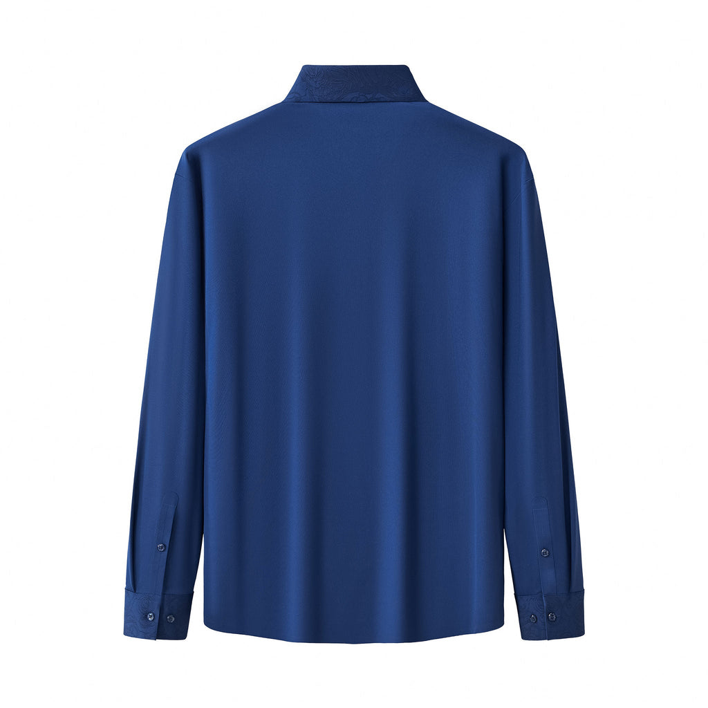 Rose Éclat Emboss Shirt DARK BLUE