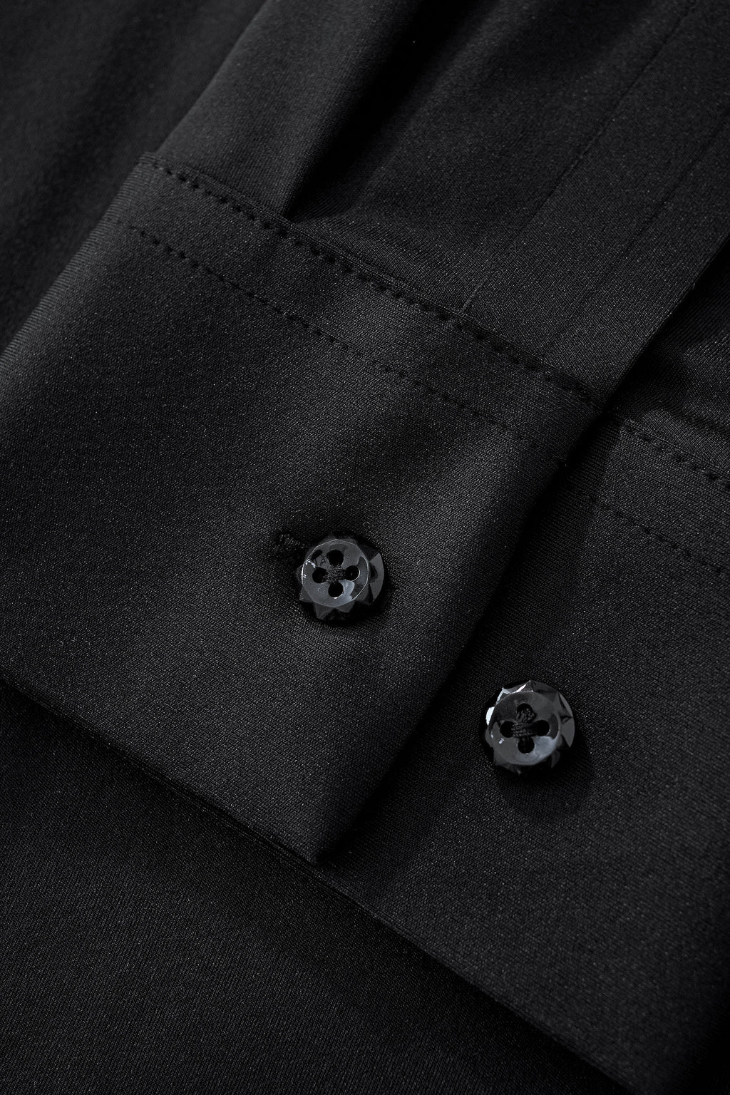 Velvet Noir Laser-Cut LS Shirt BLACK