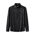 Eminence Floral Jacquard Stitchless LS Shirt BLACK