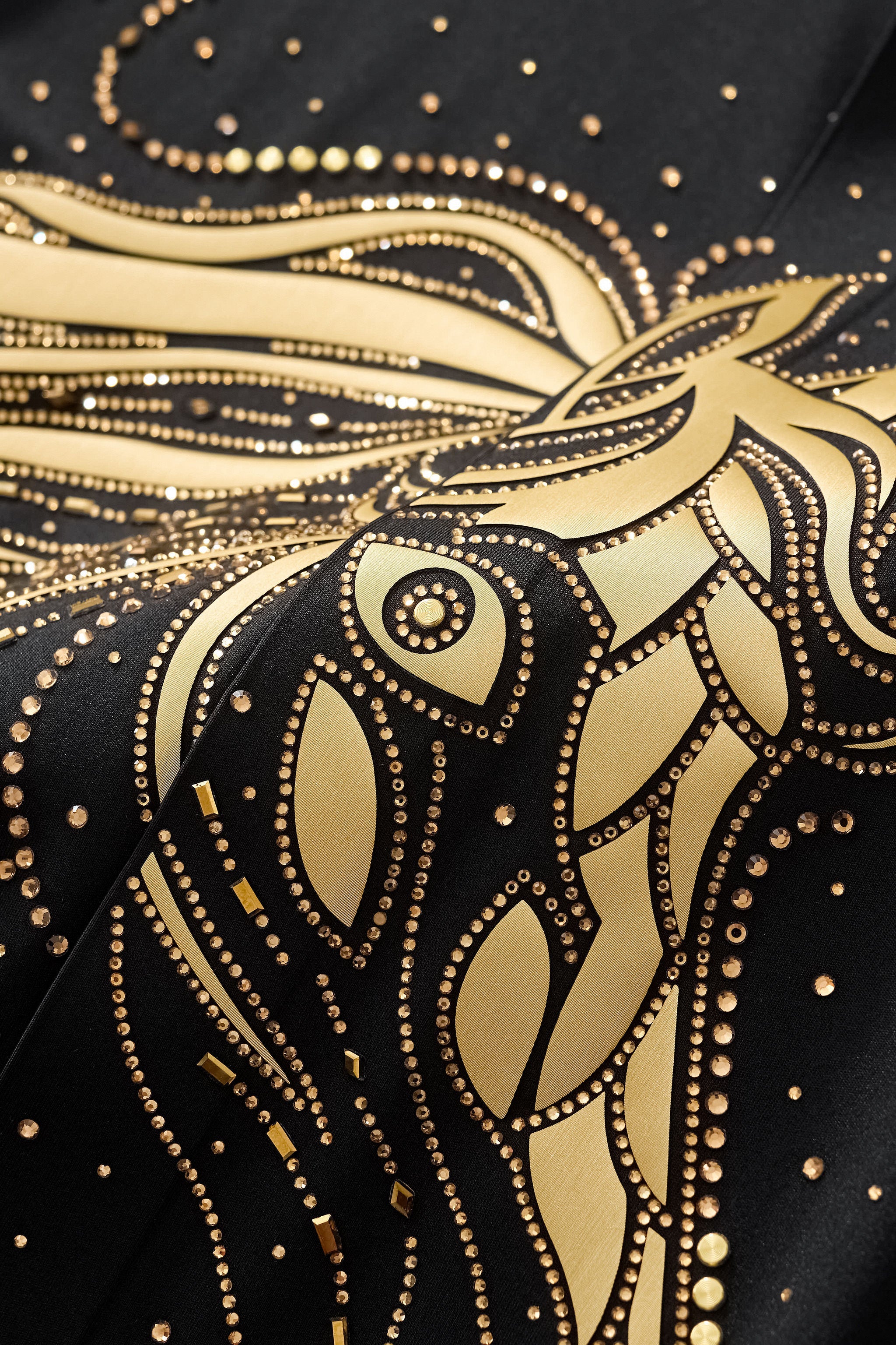 Stallion Embellished LS Shirt BLACK/GOLD
