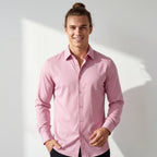 SIGNATURE SATIN STITCHLESS LS Shirt DUSTY PINK