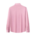 SIGNATURE SATIN STITCHLESS LS Shirt DUSTY PINK