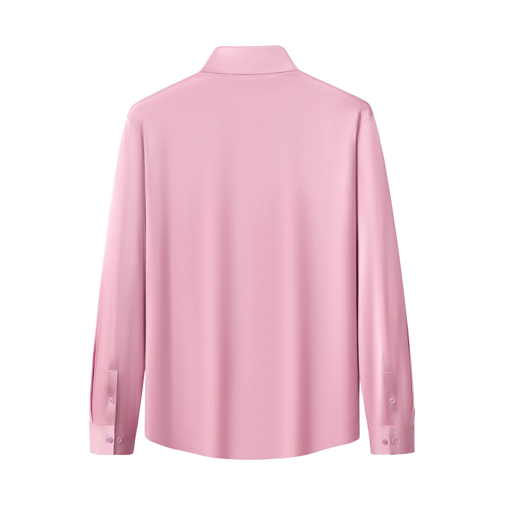 SIGNATURE SATIN STITCHLESS LS Shirt DUSTY PINK