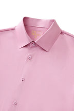 SIGNATURE SATIN STITCHLESS LS Shirt DUSTY PINK