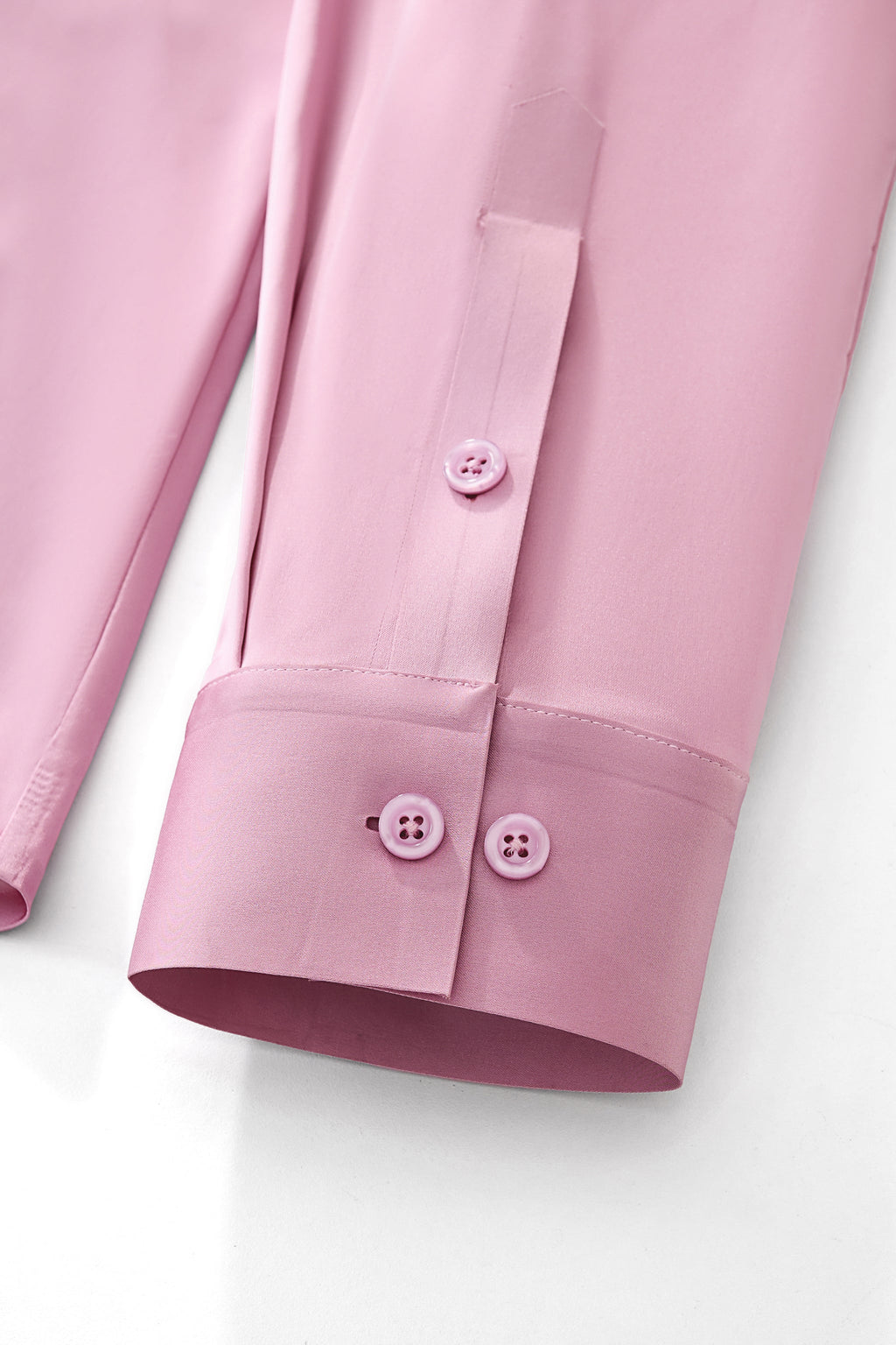 SIGNATURE SATIN STITCHLESS LS Shirt DUSTY PINK