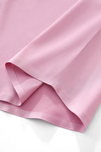 SIGNATURE SATIN STITCHLESS LS Shirt DUSTY PINK