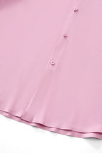 SIGNATURE SATIN STITCHLESS LS Shirt DUSTY PINK