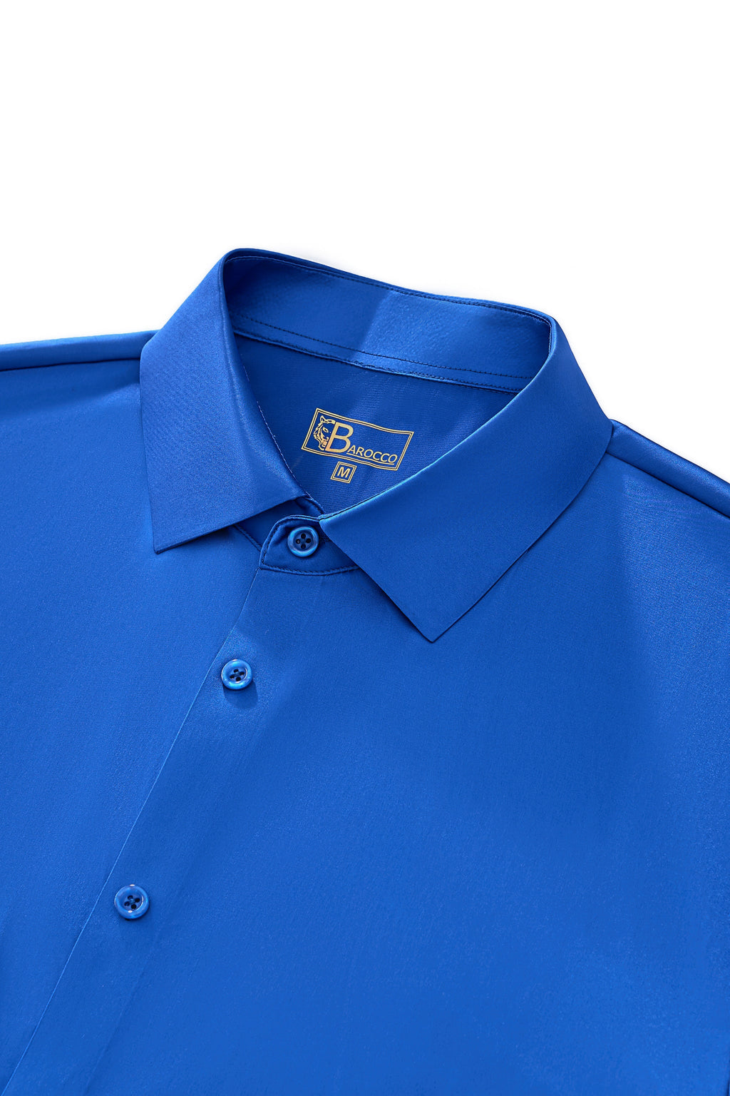 SIGNATURE SATIN STITCHLESS LS Shirt FRENCH BLUE