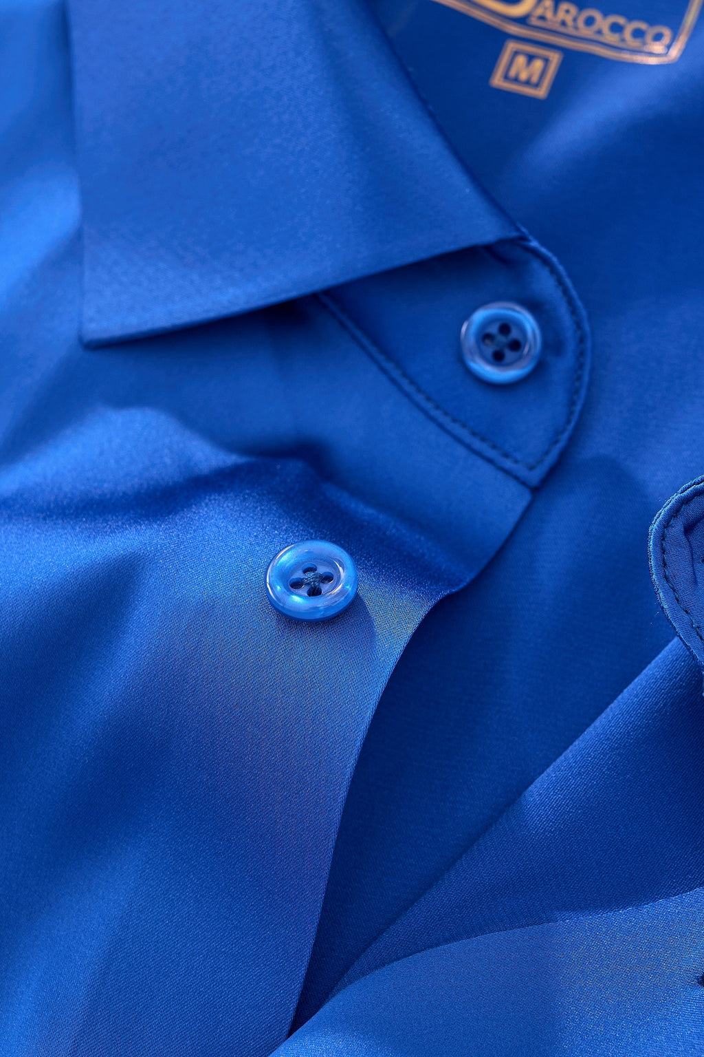 SIGNATURE SATIN STITCHLESS LS Shirt FRENCH BLUE