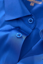 SIGNATURE SATIN STITCHLESS LS Shirt FRENCH BLUE