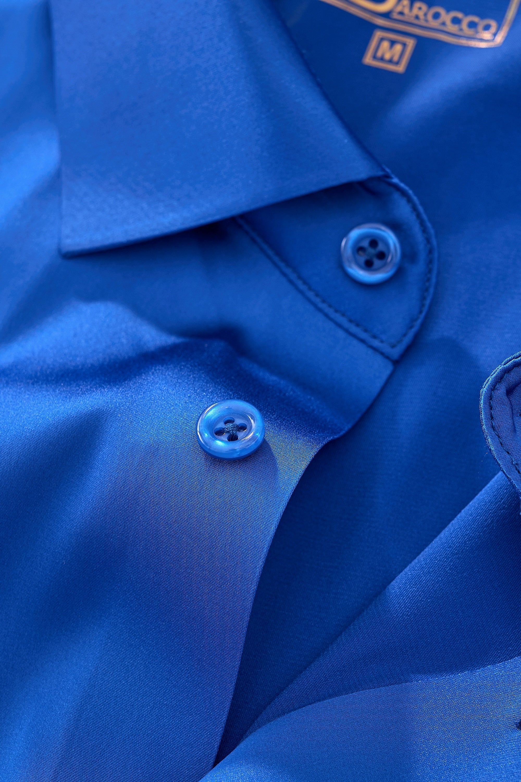SIGNATURE SATIN STITCHLESS LS Shirt FRENCH BLUE