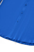 SIGNATURE SATIN STITCHLESS LS Shirt FRENCH BLUE