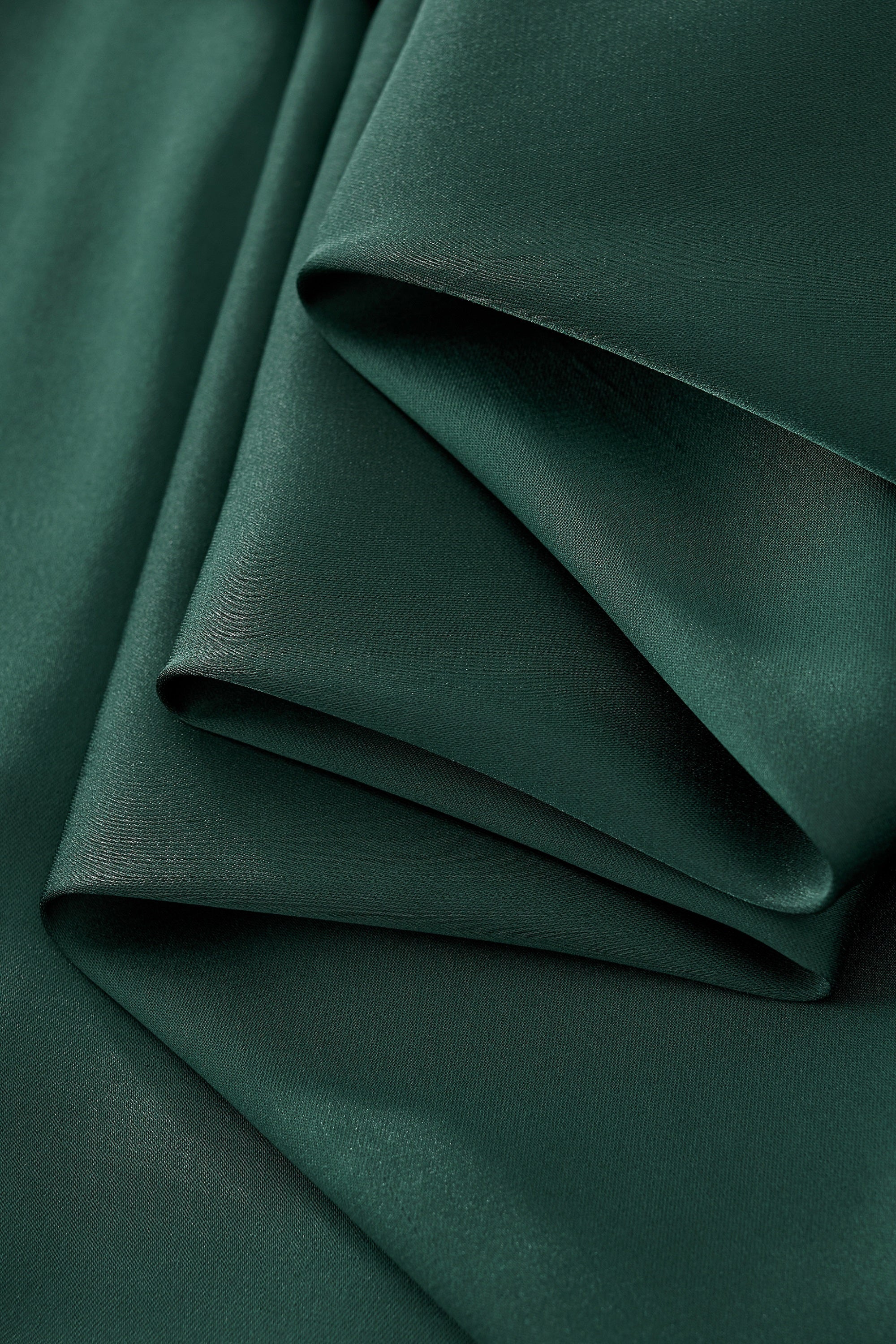 SIGNATURE SATIN STITCHLESS LS Shirt FOREST GREEN