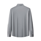 SIGNATURE SATIN STITCHLESS LS Shirt GREY