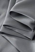 SIGNATURE SATIN STITCHLESS LS Shirt GREY