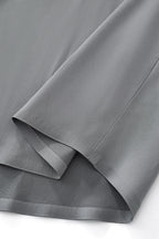 SIGNATURE SATIN STITCHLESS LS Shirt GREY
