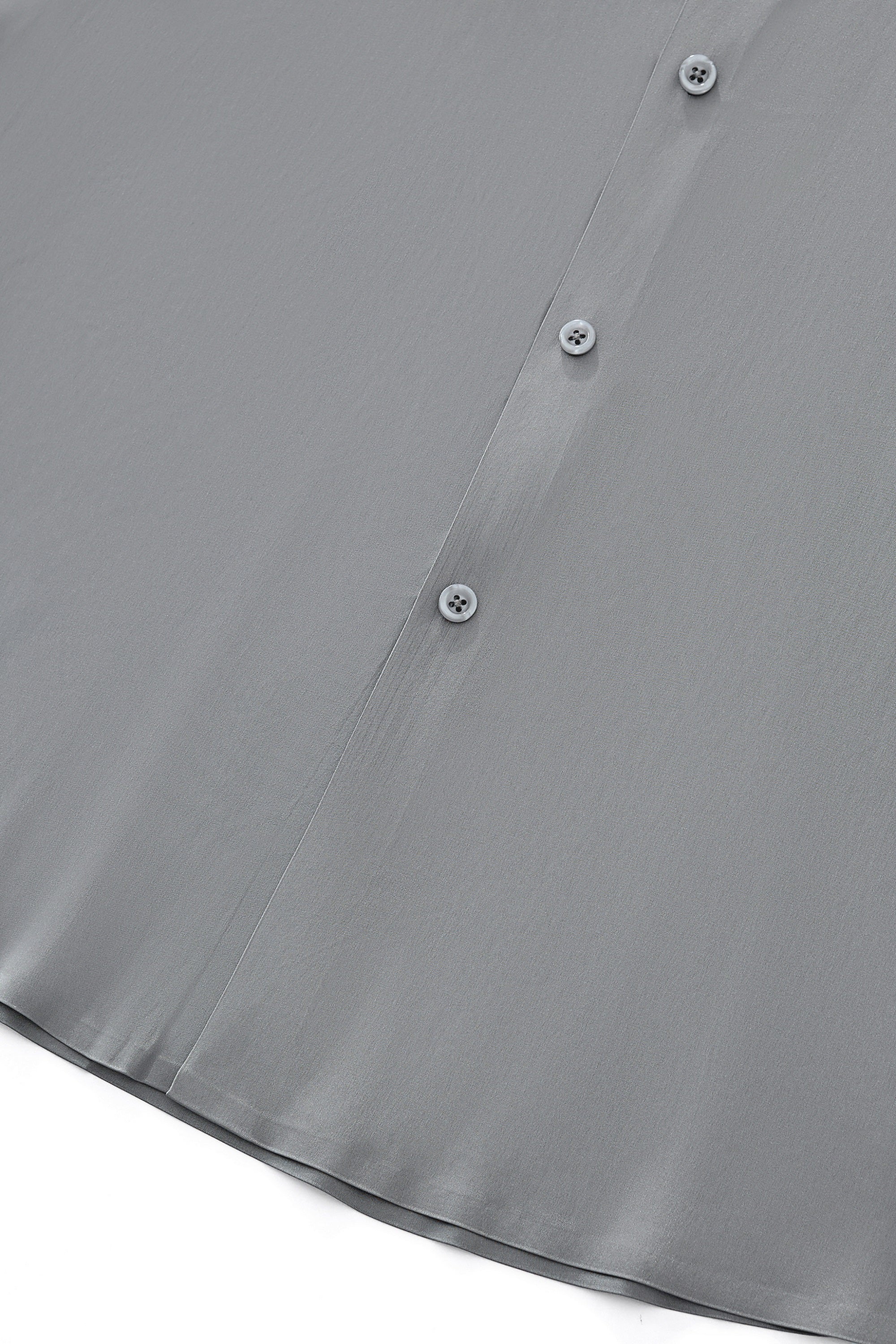 SIGNATURE SATIN STITCHLESS LS Shirt GREY