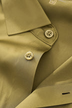 SIGNATURE SATIN STITCHLESS LS Shirt OLIVE