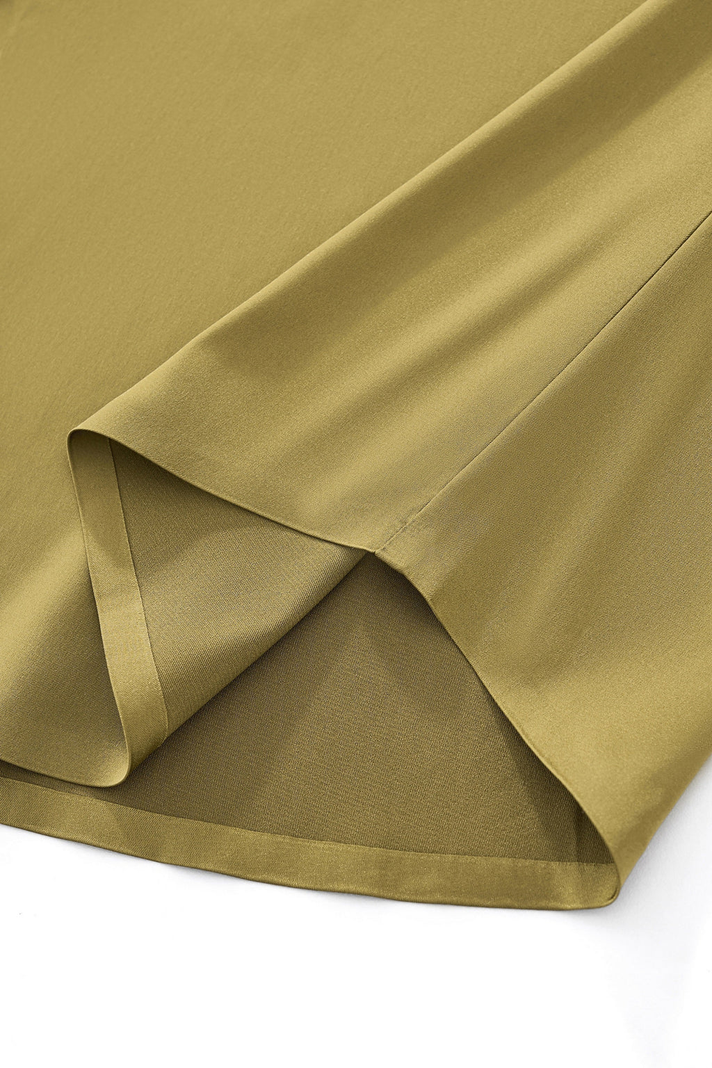 SIGNATURE SATIN STITCHLESS LS Shirt OLIVE