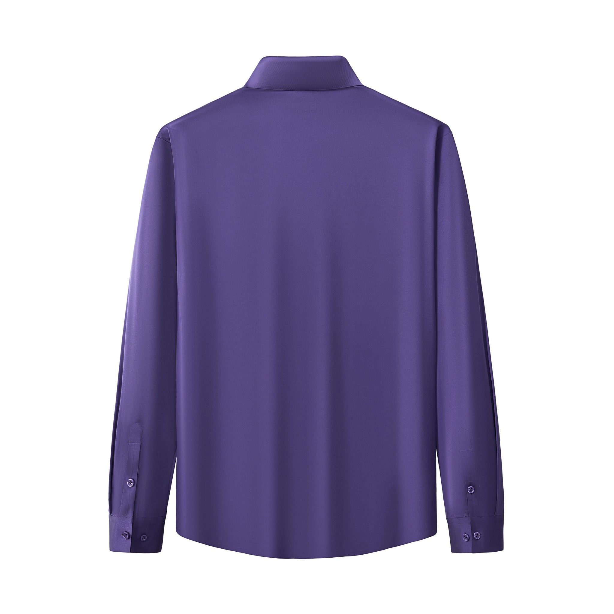 SIGNATURE SATIN STITCHLESS LS Shirt PURPLE