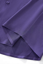 SIGNATURE SATIN STITCHLESS LS Shirt PURPLE