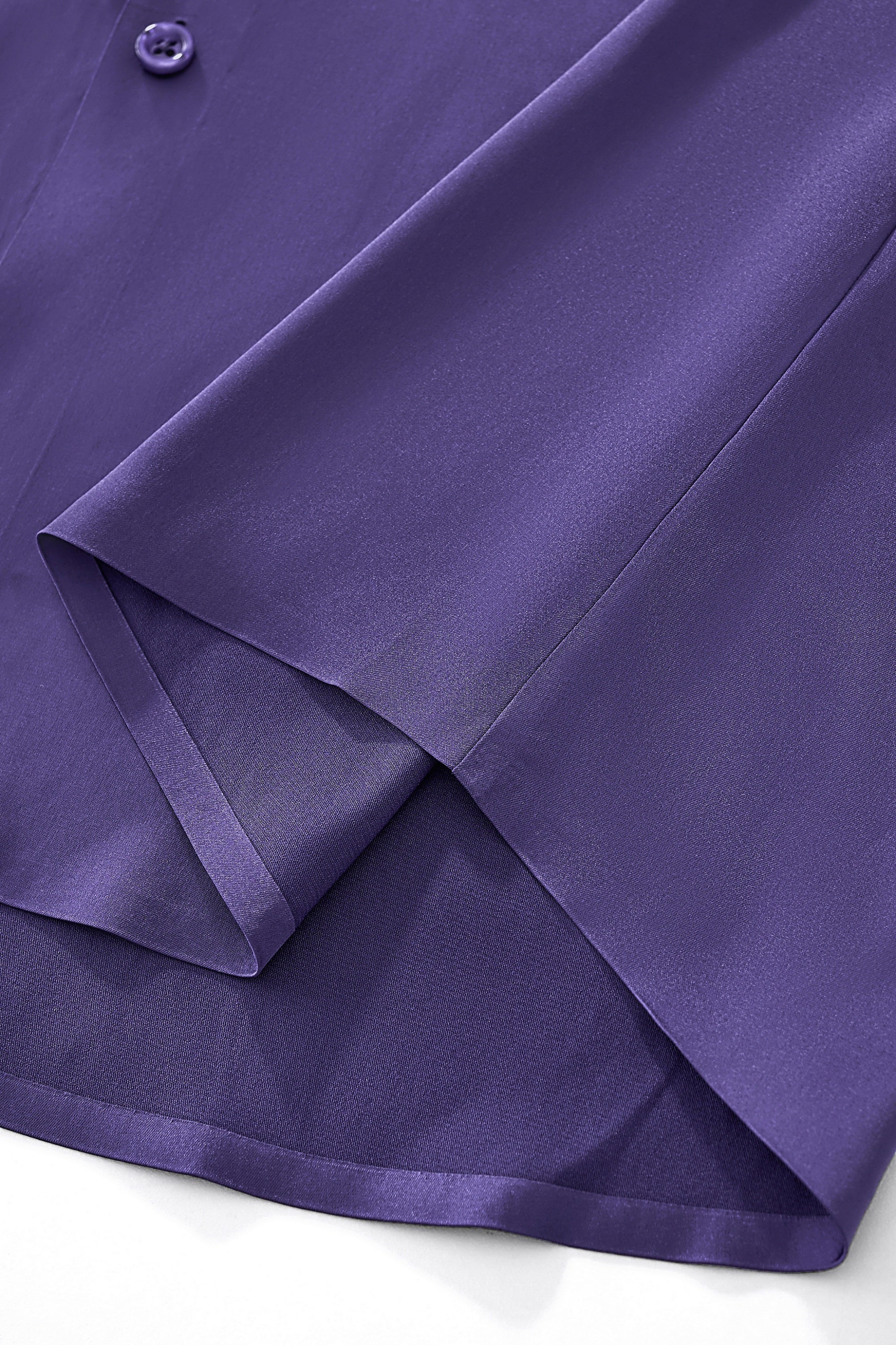 SIGNATURE SATIN STITCHLESS LS Shirt PURPLE