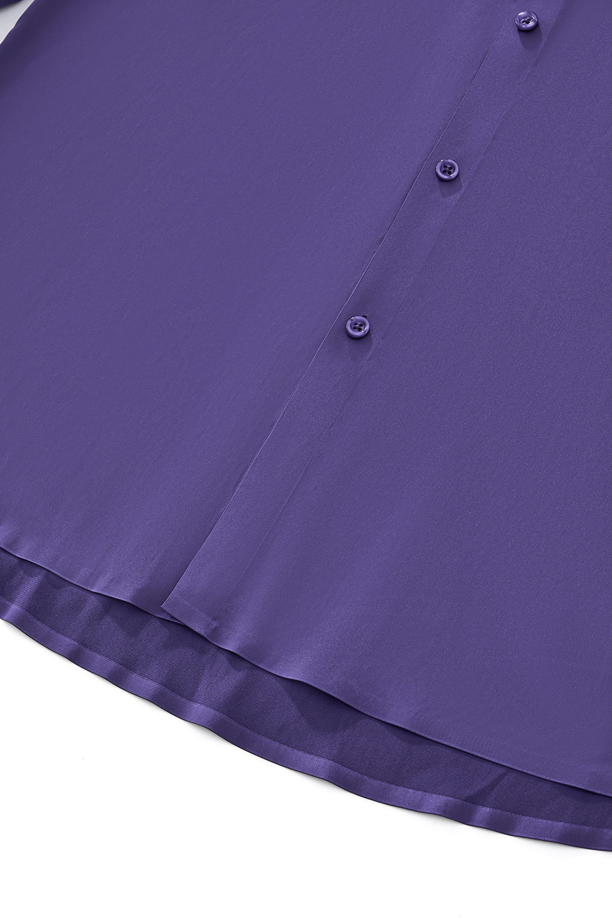 SIGNATURE SATIN STITCHLESS LS Shirt PURPLE