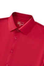 SIGNATURE SATIN STITCHLESS LS Shirt RED