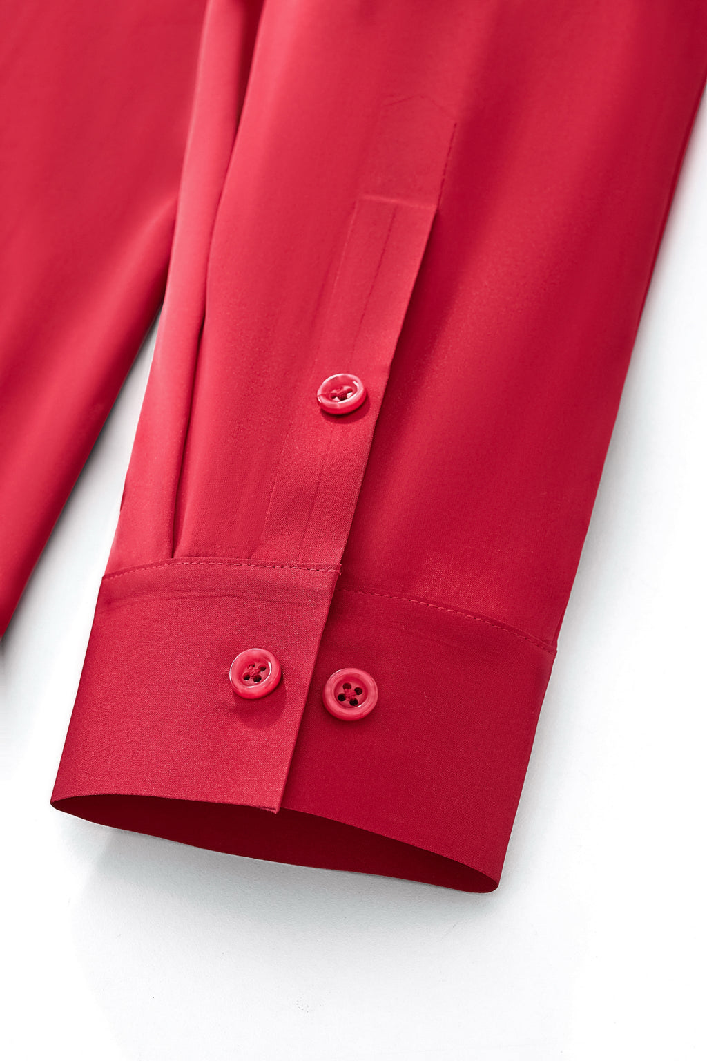 SIGNATURE SATIN STITCHLESS LS Shirt RED